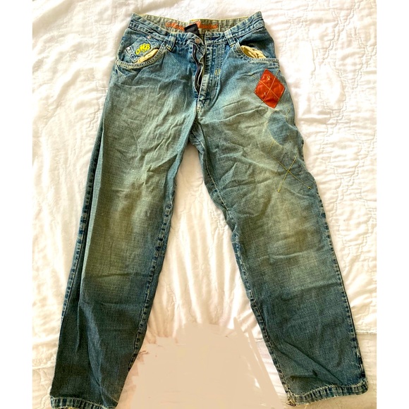 Makaveli Other - VINTAGE RARE Makaveli Branded Jeans Size 32x34 Tupac Shakur Hip Hop Rap Music